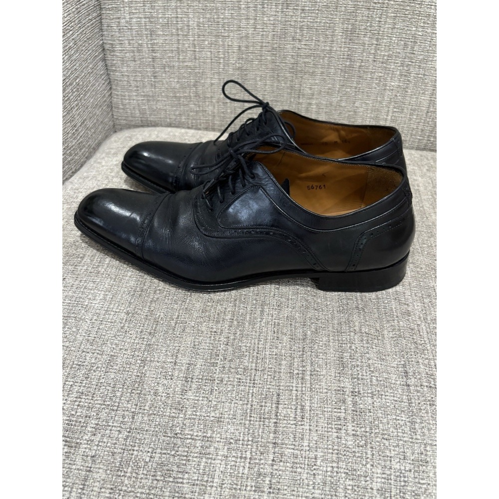 Men's Mezlan March Cap Toe Oxford Black Size 10M